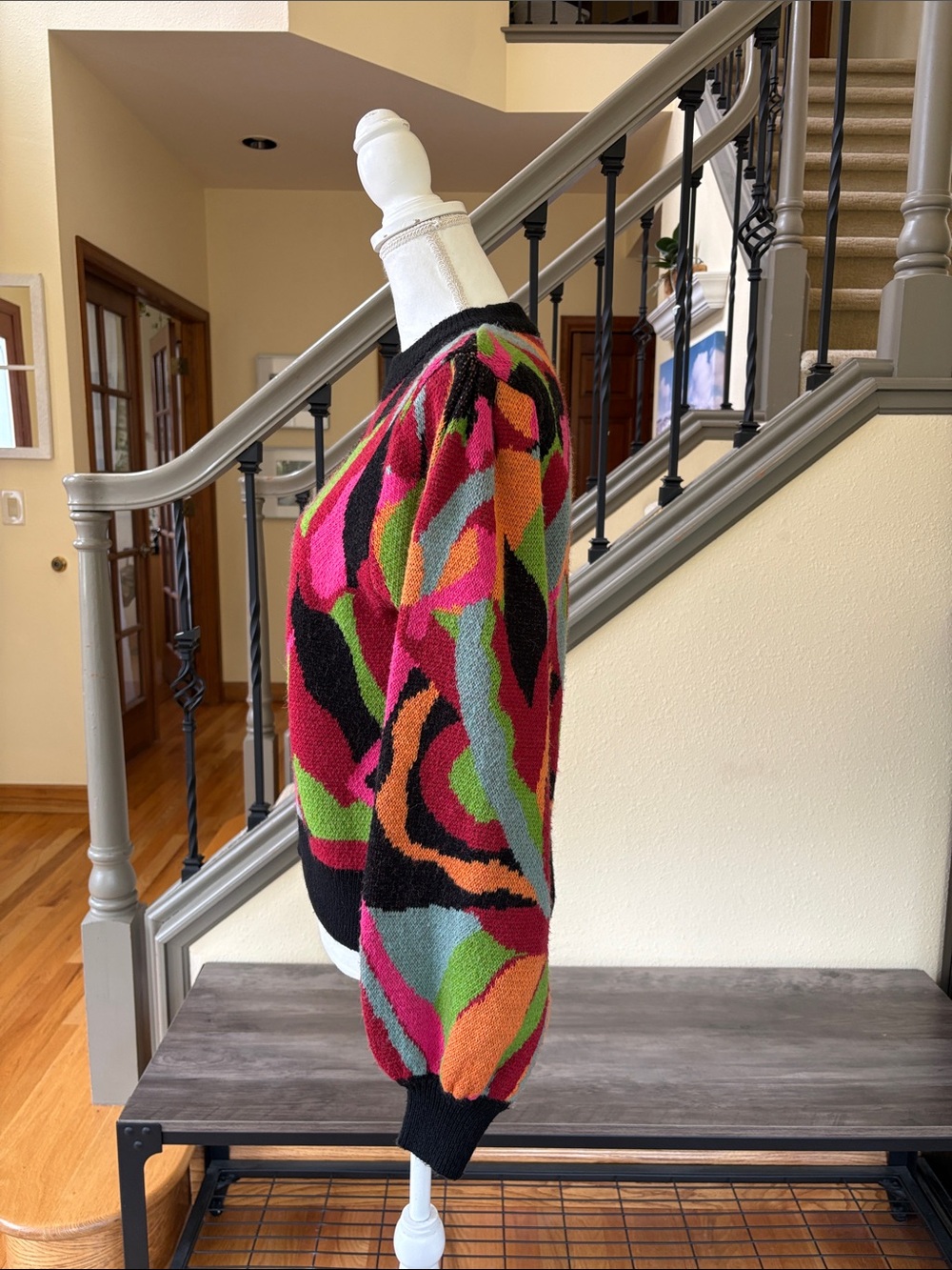 FARM Rio The Dance Multicolor Knit Sweater Size Medium - Picture 4 of 13